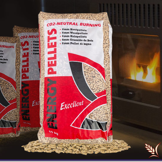 maas & waal fourage en transport Houtkorrels Houtpallets